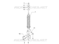 Suspension arrière - Amortisseur/s
