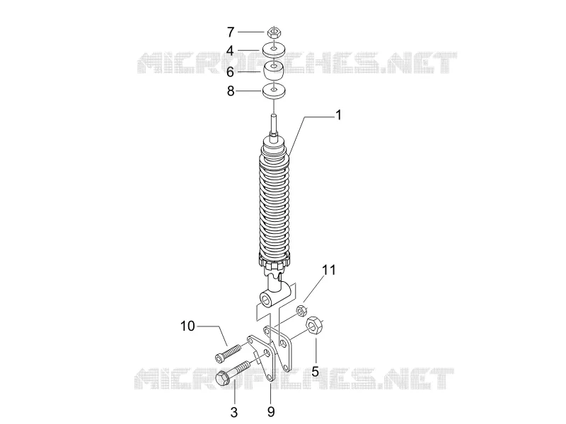 Suspension arrière - Amortisseur/s