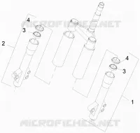 Composants de la fourche (Escorts)