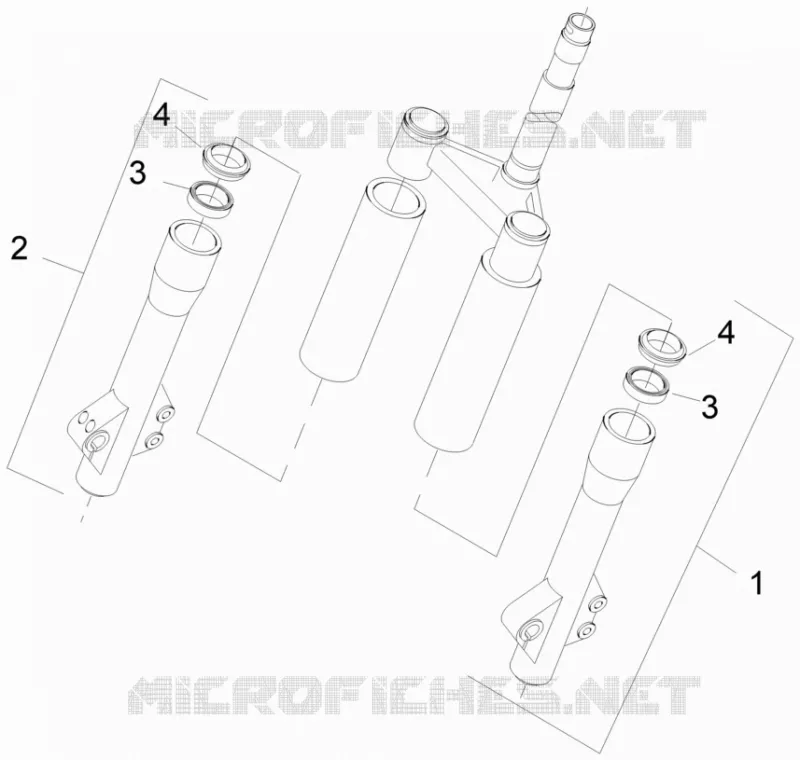 Composants de la fourche (Escorts)
