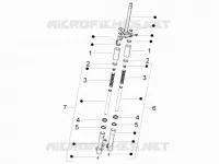 Composants de la fourche (Escorts)