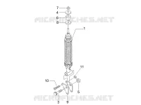 Suspension arrière - Amortisseur/s