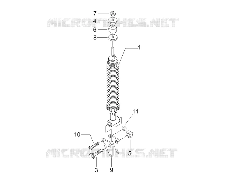 Suspension arrière - Amortisseur/s