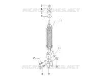 Suspension arrière - Amortisseur/s
