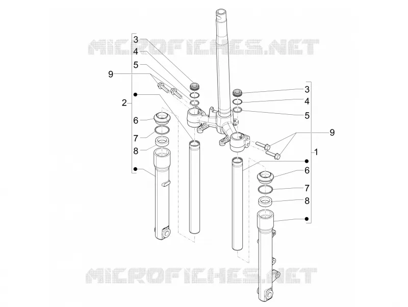 Composants de la fourche (Wuxi Top)