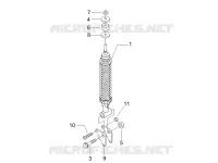 Suspension arrière - Amortisseur/s