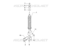 Suspension arrière - Amortisseur/s