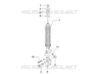 Suspension arrière - Amortisseur/s