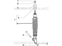 Suspension arrière - Amortisseur/s
