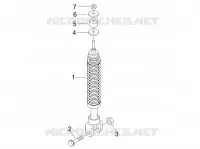 Suspension arrière - Amortisseur/s