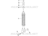 Suspension arrière - Amortisseur/s
