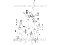 Composants de la fourche (Escorts)