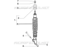 Suspension arrière - Amortisseur/s