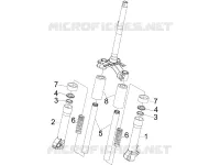 Composants de la fourche (Escorts)
