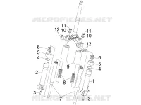 Composants de la fourche (Escorts)