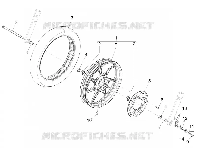Roue avant