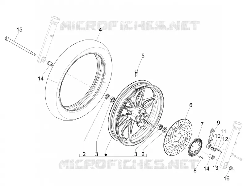 Roue avant