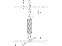 Suspension arrière - Amortisseur/s