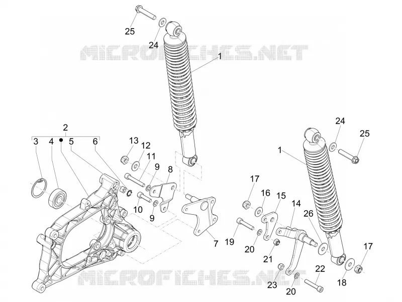 Suspension arrière - Amortisseur/s