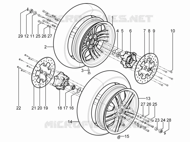 Roue AV nue