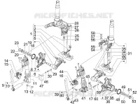Composants de la fourche (Mingxing)