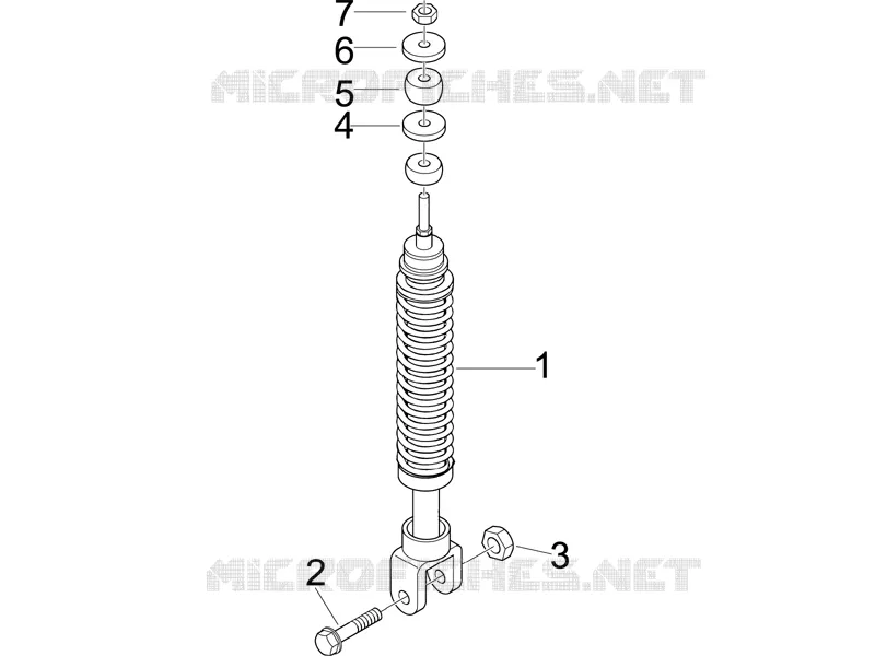 Suspension arrière - Amortisseur/s