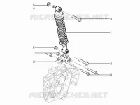 Suspension arrière - Amortisseur/s