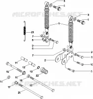 Suspension arrière - Amortisseur/s