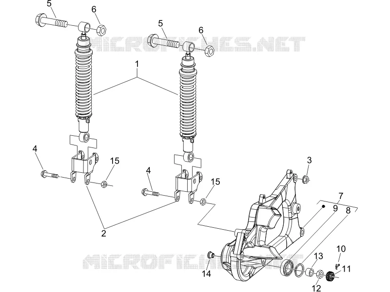 Suspension arrière - Amortisseur/s