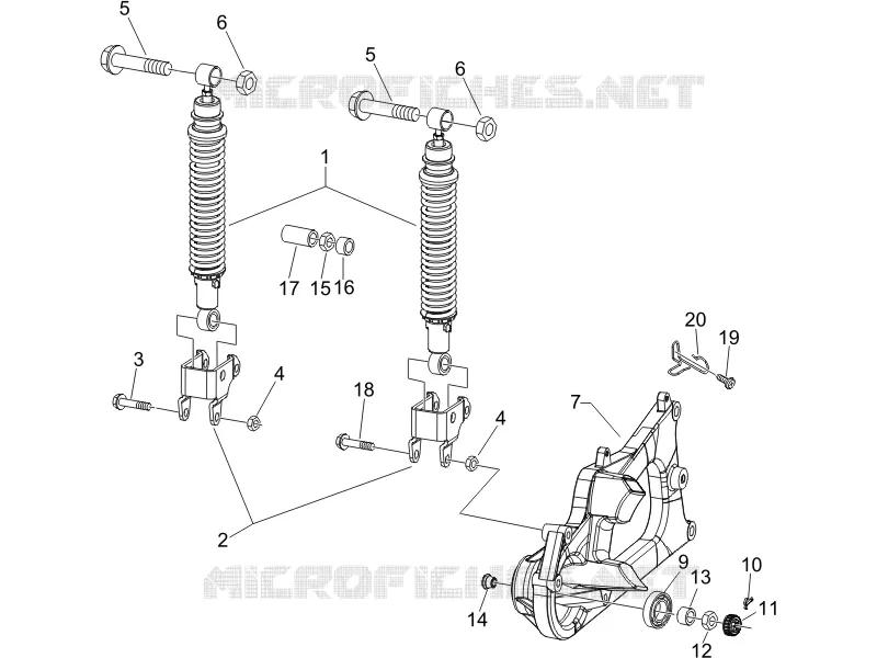 Suspension arrière - Amortisseur/s