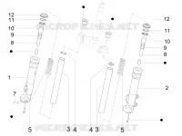 Composants de la fourche (Escorts)
