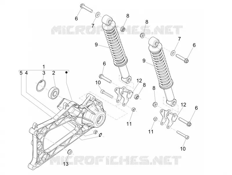 Suspension arrière - Amortisseur/s