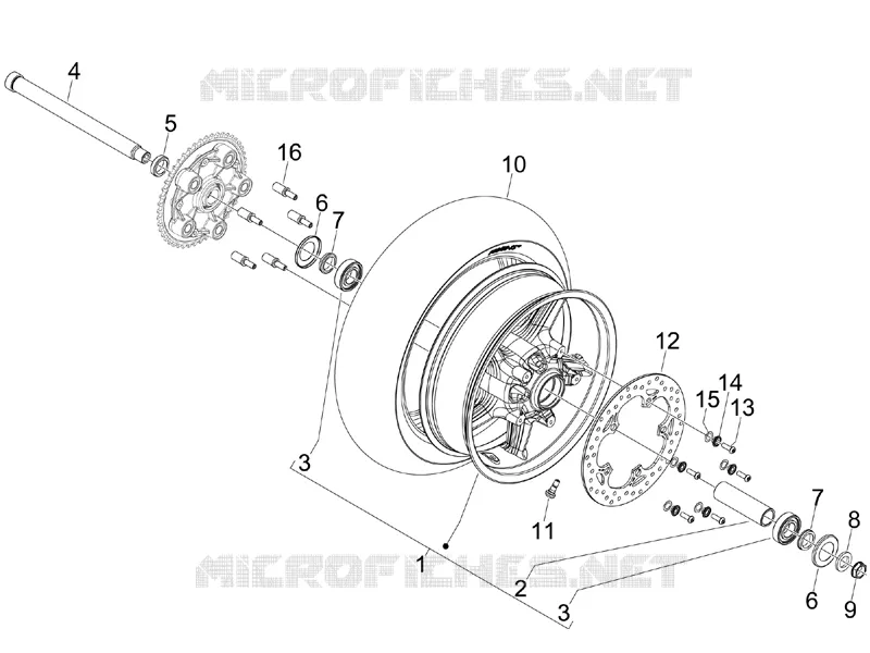 Roue arrière
