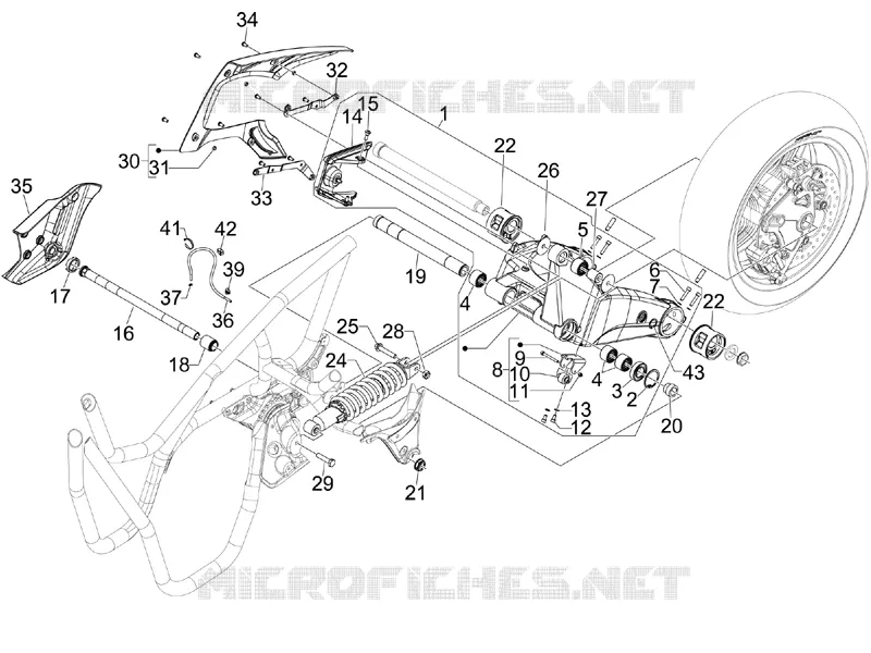 Suspension arrière - Amortisseur/s
