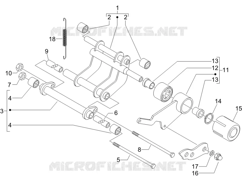 Bras oscillant