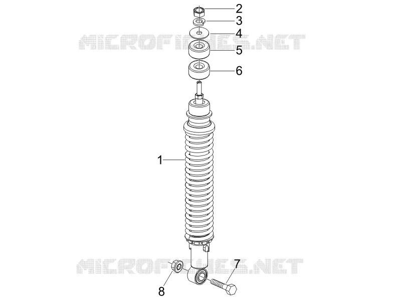 Suspension arrière - Amortisseur/s