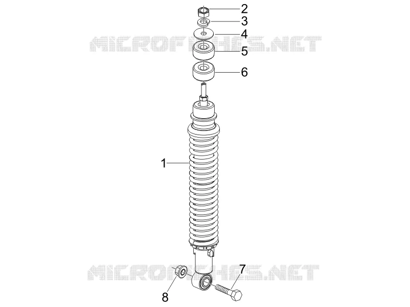 Suspension arrière - Amortisseur/s