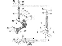 Suspension arrière - Amortisseur/s