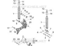 Suspension arrière - Amortisseur/s