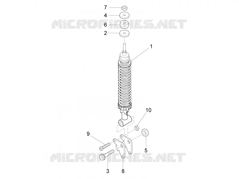 Suspension arrière - Amortisseur/s
