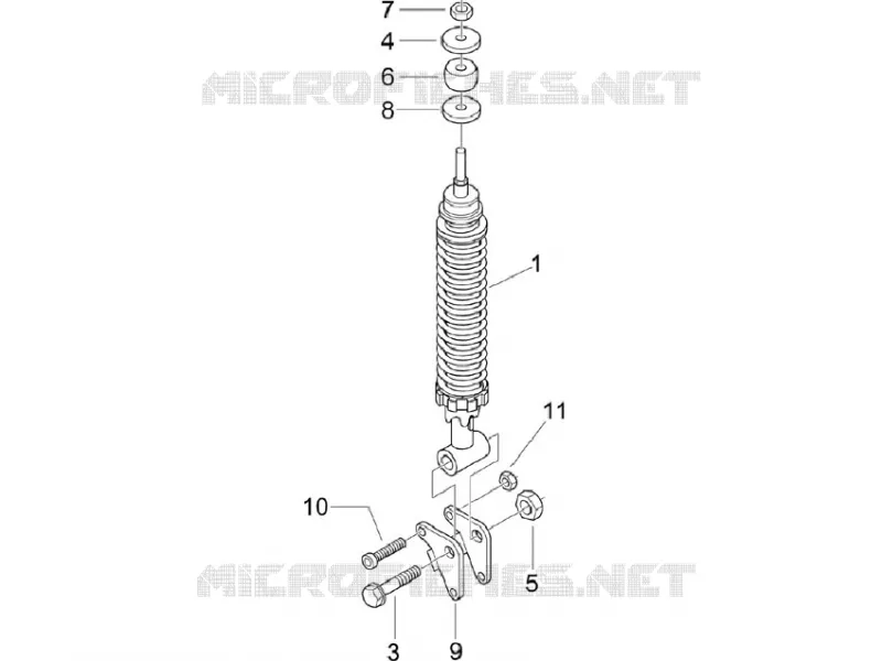 Suspension arrière - Amortisseur/s