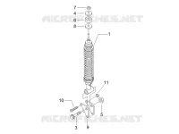 Suspension arrière - Amortisseur/s