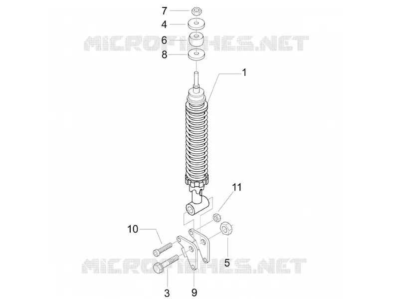 Suspension arrière - Amortisseur/s