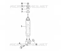 Suspension arrière - Amortisseur/s
