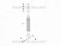 Suspension arrière - Amortisseur/s