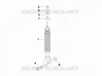 Suspension arrière - Amortisseur/s