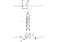 Suspension arrière - Amortisseur/s