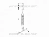 Suspension arrière - Amortisseur/s