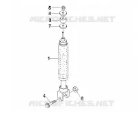 Suspension arrière - Amortisseur/s
