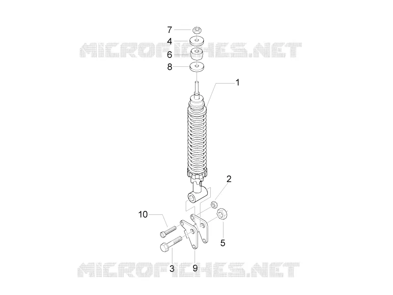 Suspension arrière - Amortisseur/s